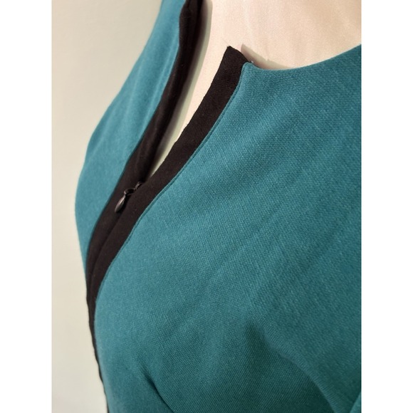 Homeyee Sz‎ 8, Women's Stretch Tunic Pencil Sheath Dress Blue, april warnecke - Picture 10 of 14